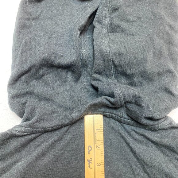 Nike Hoodie Men's L Black Swoosh Spell Out Sweatshirt Pullover High Neck Y2K - Picture 12 of 12
